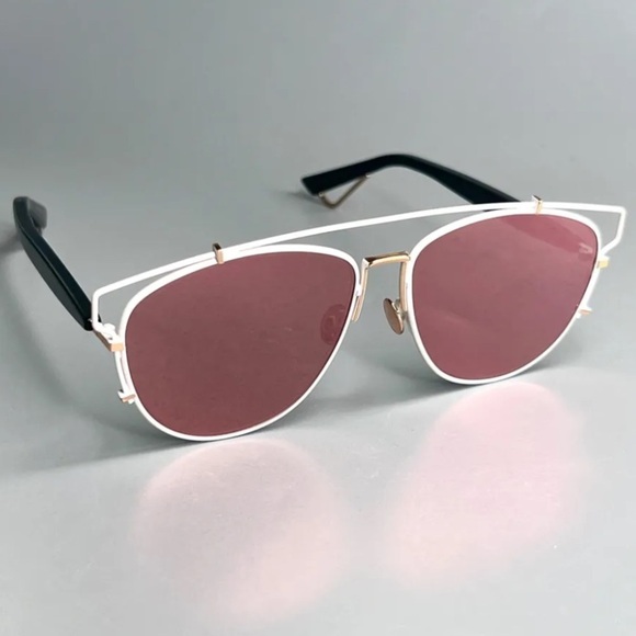 Authentic Christian Dior Technologic White Pink Mirrored Sunglasses - Picture 2 of 12